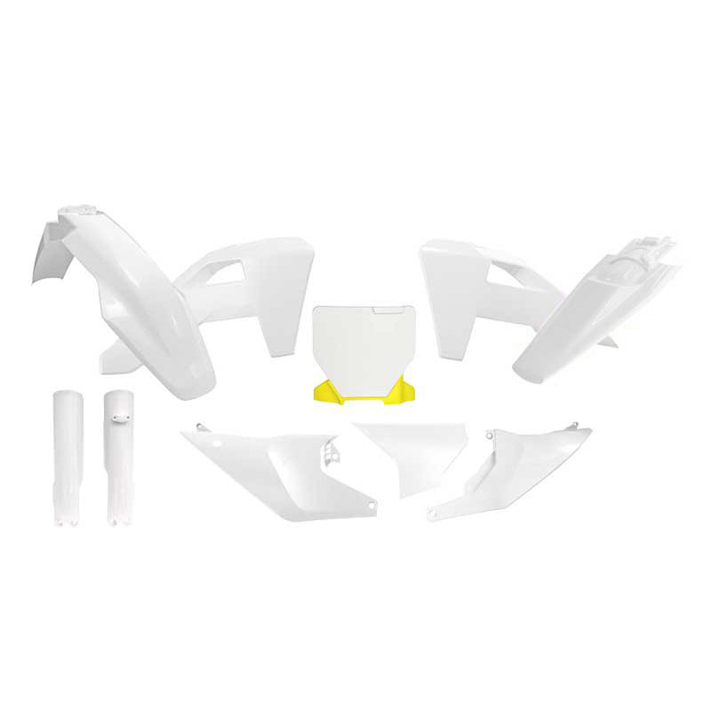 Load image into Gallery viewer, PLASTICS KIT RTECH 7 PIECE WHITE HUSQVARNA TC FC FS FX TX
