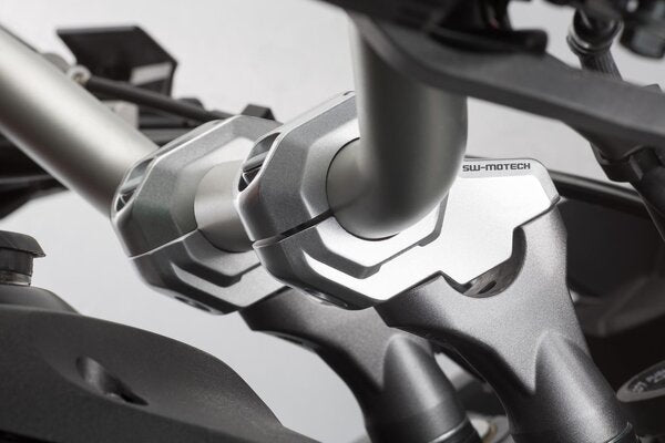 Load image into Gallery viewer, HANDLEBAR BAR BACK SW MOTECH 28MM HANDLEBARS SILVER BENELLI HONDA KTM SUZUKI YAMAHA
