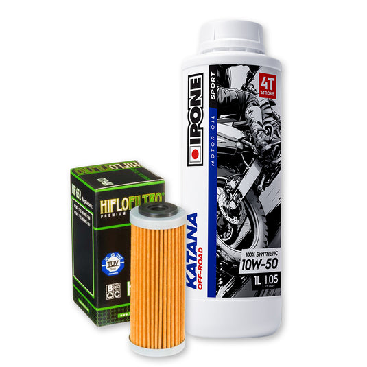 KTM Oil Change Kit - HIFLO HF652 / IPONE 801108