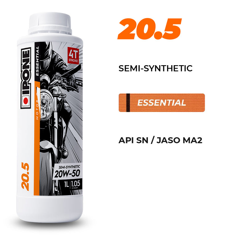 Load image into Gallery viewer, IPONE 20.5 - Semi Synthetic 4T Oil - Orange Belt in Essential Motor Oil
