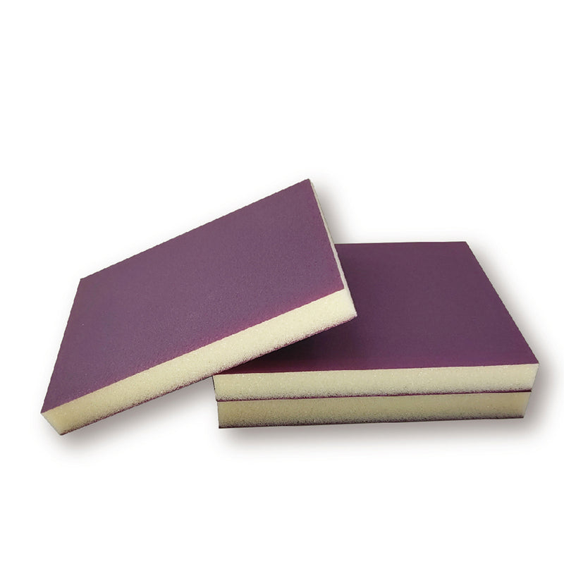 Load image into Gallery viewer, SANDWOX 285 DOUBLE SIDED SANDING SPONGE PURPLE ULTRA FINE P800-P1000 - 10 PACK
