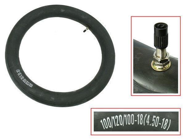 Load image into Gallery viewer, HEAVY DUTY TUBE TYRE TECH 100/120/100-18  4.50-18 3MM THICKNESS
