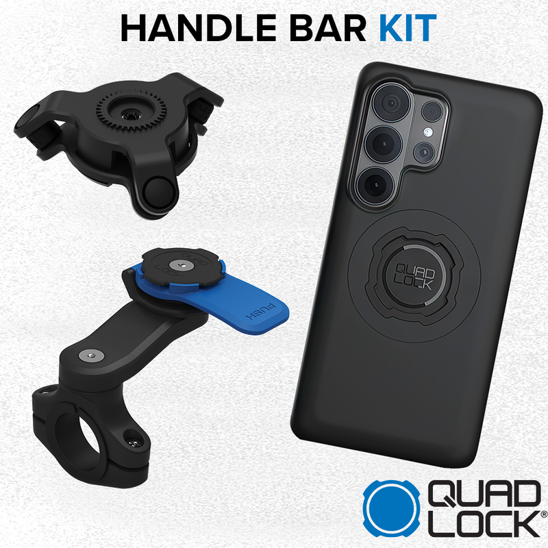 Load image into Gallery viewer, Quad Lock Motorcycle Handlebar Kit - Samsung Phones
