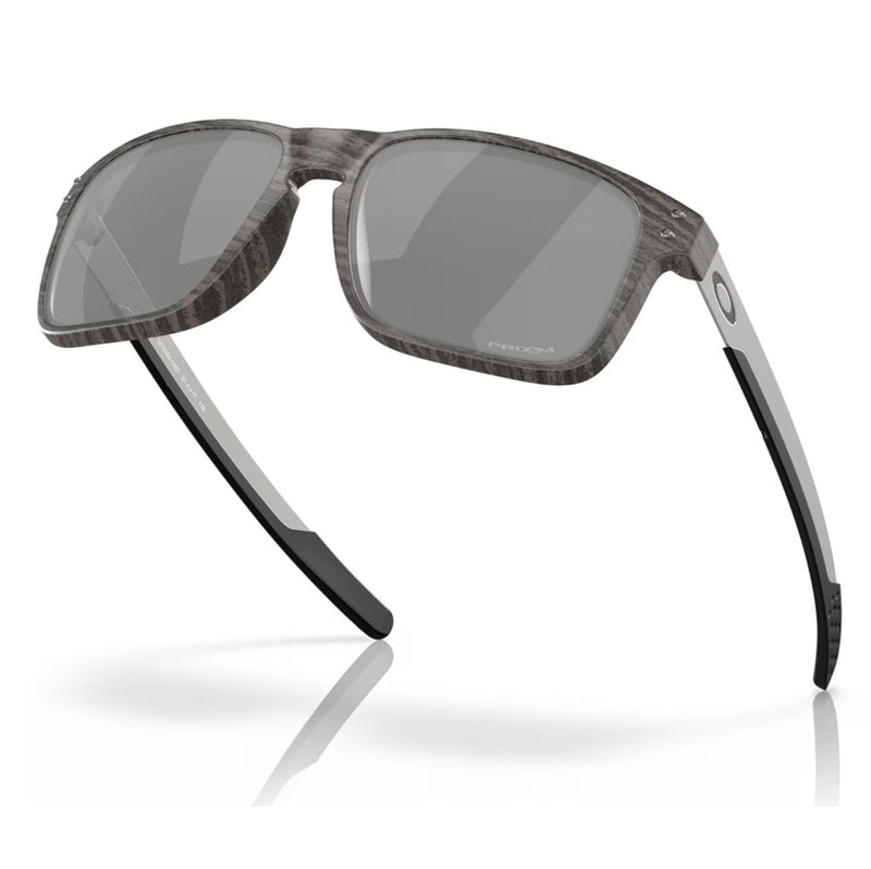 Load image into Gallery viewer, 0OO9384-0457 Oakley Holbrook Sunglasses Mix Woodgrain Frame with PRIZM Black Lens
