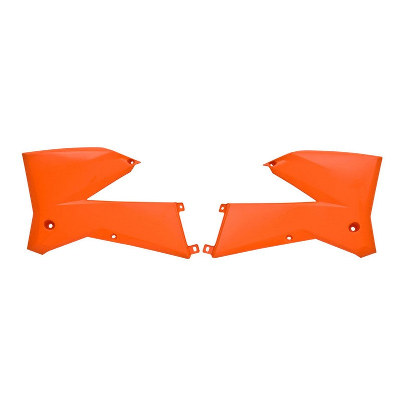 Load image into Gallery viewer, RADIATOR SHROUDS RTECH ORANGE KTM EXC SX EXCF SXF
