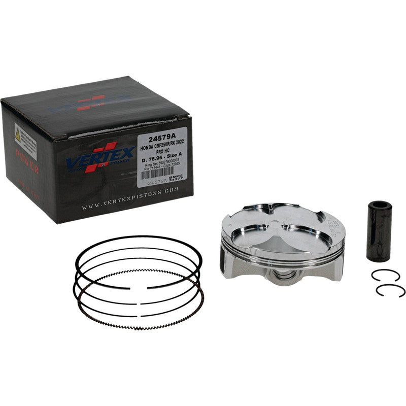 Load image into Gallery viewer, PISTON KIT VERTEX 78.96MM PRO HIGH COMPRESSION HONDA CRF250R CRF250RX 22-ON

