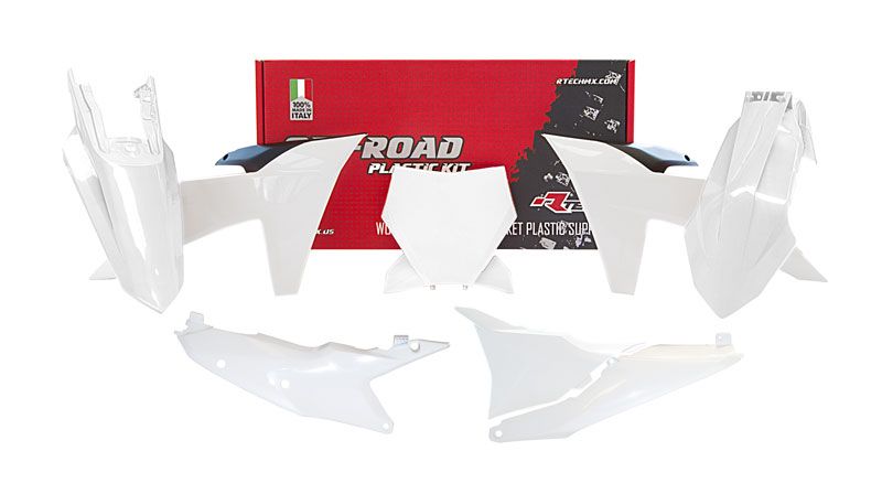 Load image into Gallery viewer, PLASTICS KIT RTECH 6 PIECE WHITE KTM SX XC SX-F XC-F
