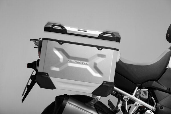 Load image into Gallery viewer, SW MOTECH TRAX ADVENTURE SIDE CASE LEFT ALUMINUM 45L SILVER
