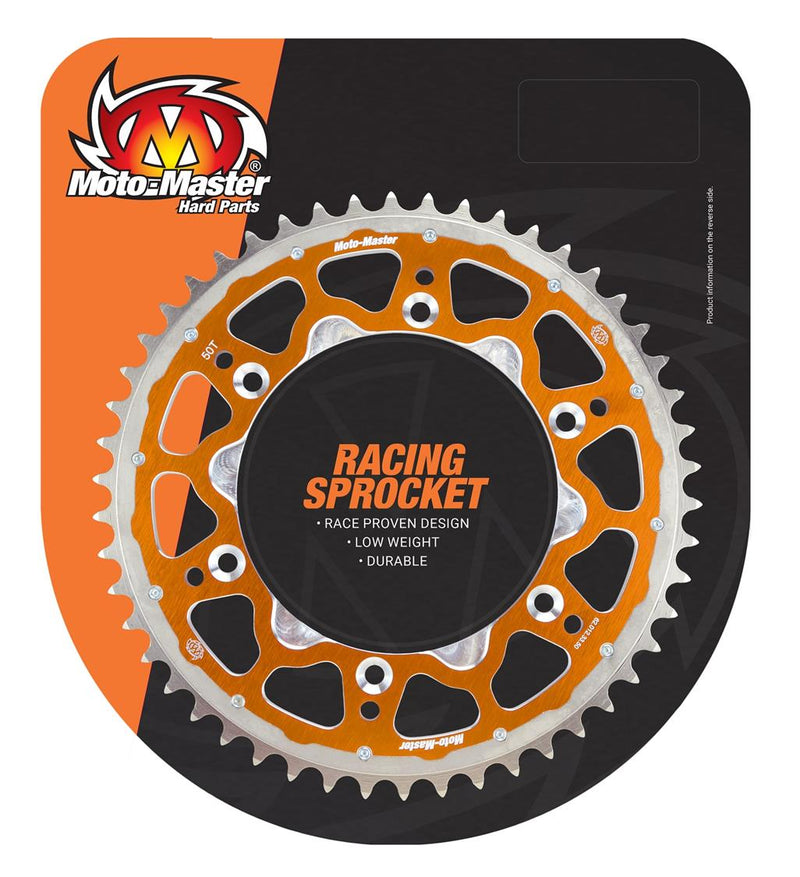 Load image into Gallery viewer, SPROCKET REAR MOTO MASTER FUSION DUAL RING 50T ORANGE GAS GAS MC85 HUSQVARNA TC85 KTM 105 SX 85 SX

