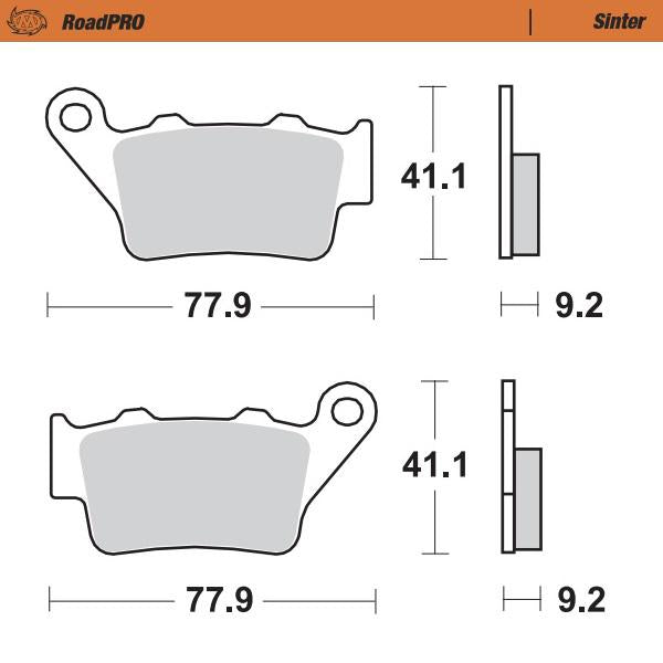 Load image into Gallery viewer, BRAKE PADS MOTO MASTER REAR SINTERED FOR MULTIPLE MAKES
