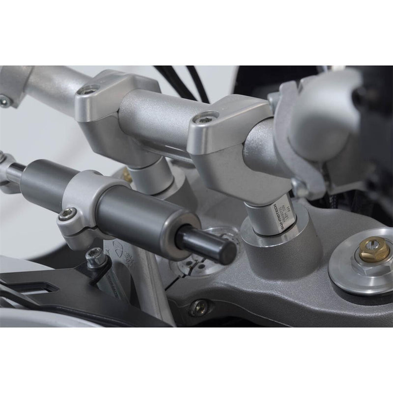 Load image into Gallery viewer, HANDLEBAR BAR RISER SW MOTECH 28MM HANDLEBARS SILVER DUCATI DESERT X 22-ON
