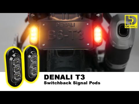 Load and play video in Gallery viewer, Denali T3 Rear Turn Signals / DRL Red/Amber - Pair
