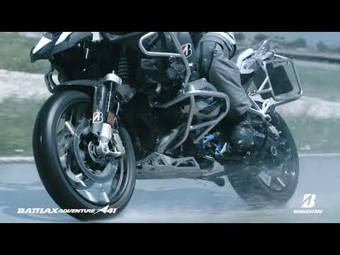 Load and play video in Gallery viewer, Bridgestone A41 100/90-19 Front Tubeless Adventure Tyre (57V)
