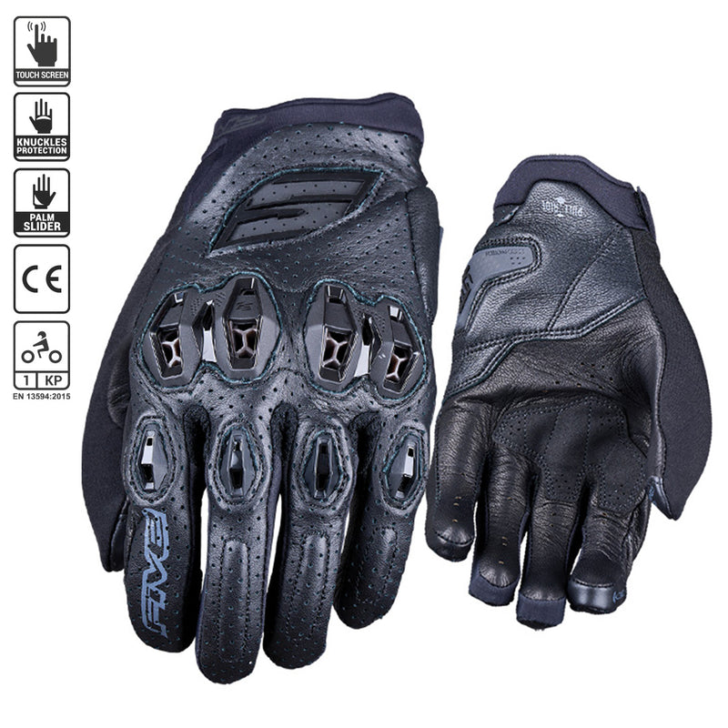 Load image into Gallery viewer, Stunt EVO2 Leather Vented Black
