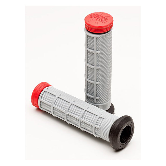 Load image into Gallery viewer, ATV Tri Density Grips - Half Waffle Red
