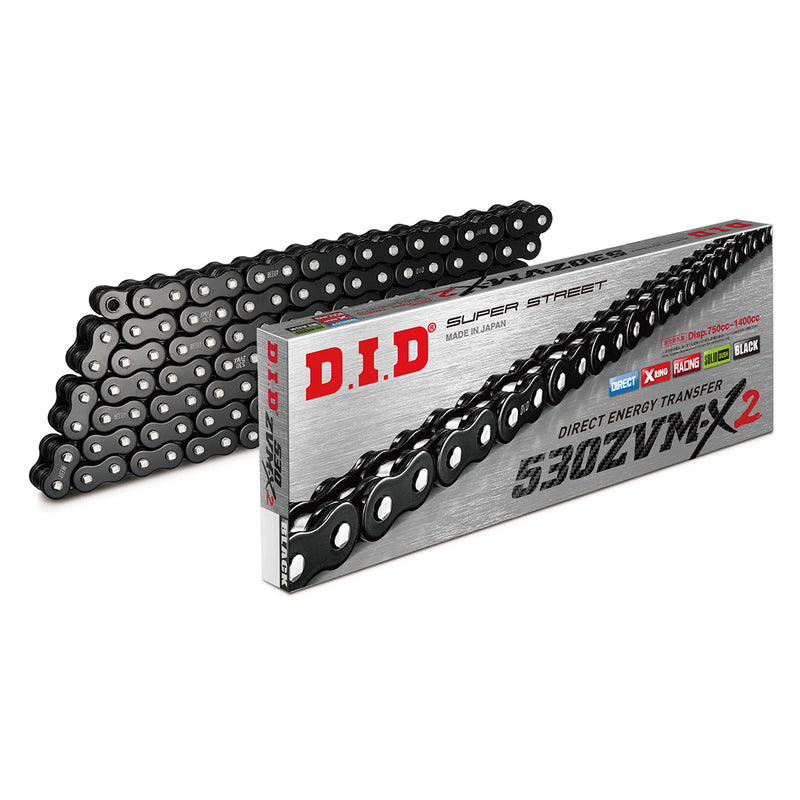 Load image into Gallery viewer, DID 530ZVM-X2 Black with Rivet Link
