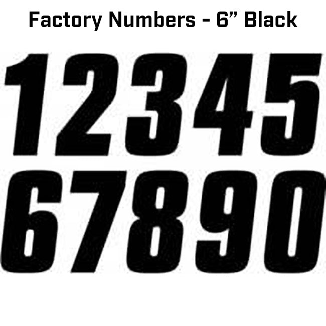 Load image into Gallery viewer, FACTORY NUMBER 6 INCH - 3 PACK BLACK 150mm
